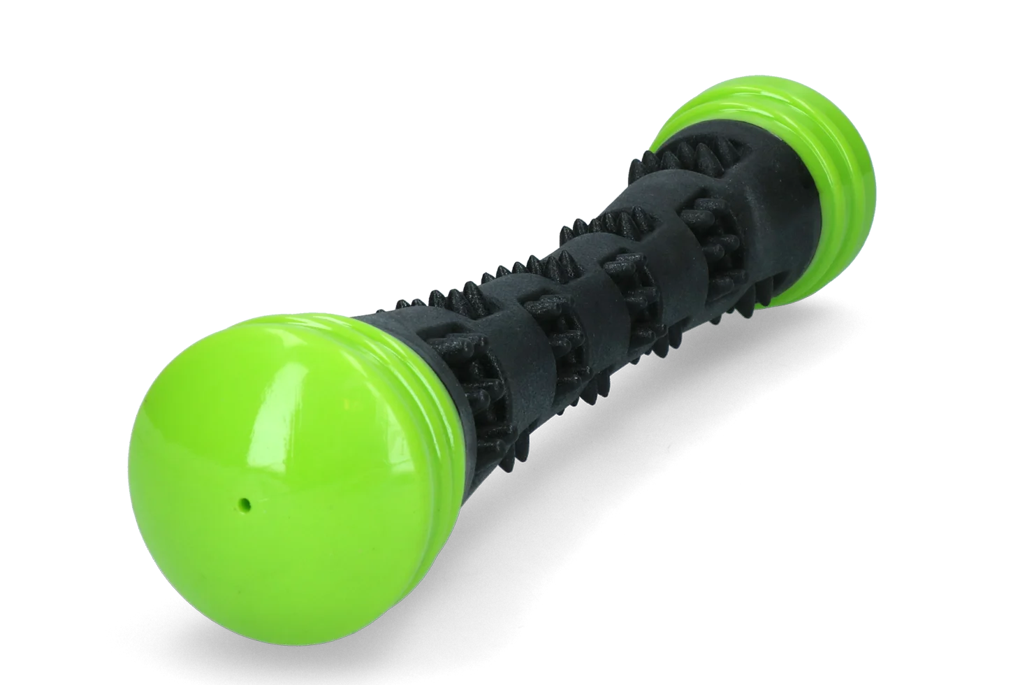 Bastone da riporto in gomma con squeaker L, 32 cm, verde – Dog Comets Meteor - immagine 2