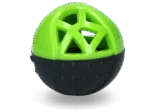 Palla porta snack in gomma con squeaker, verde – Dog Comets Moonstone - immagine 2