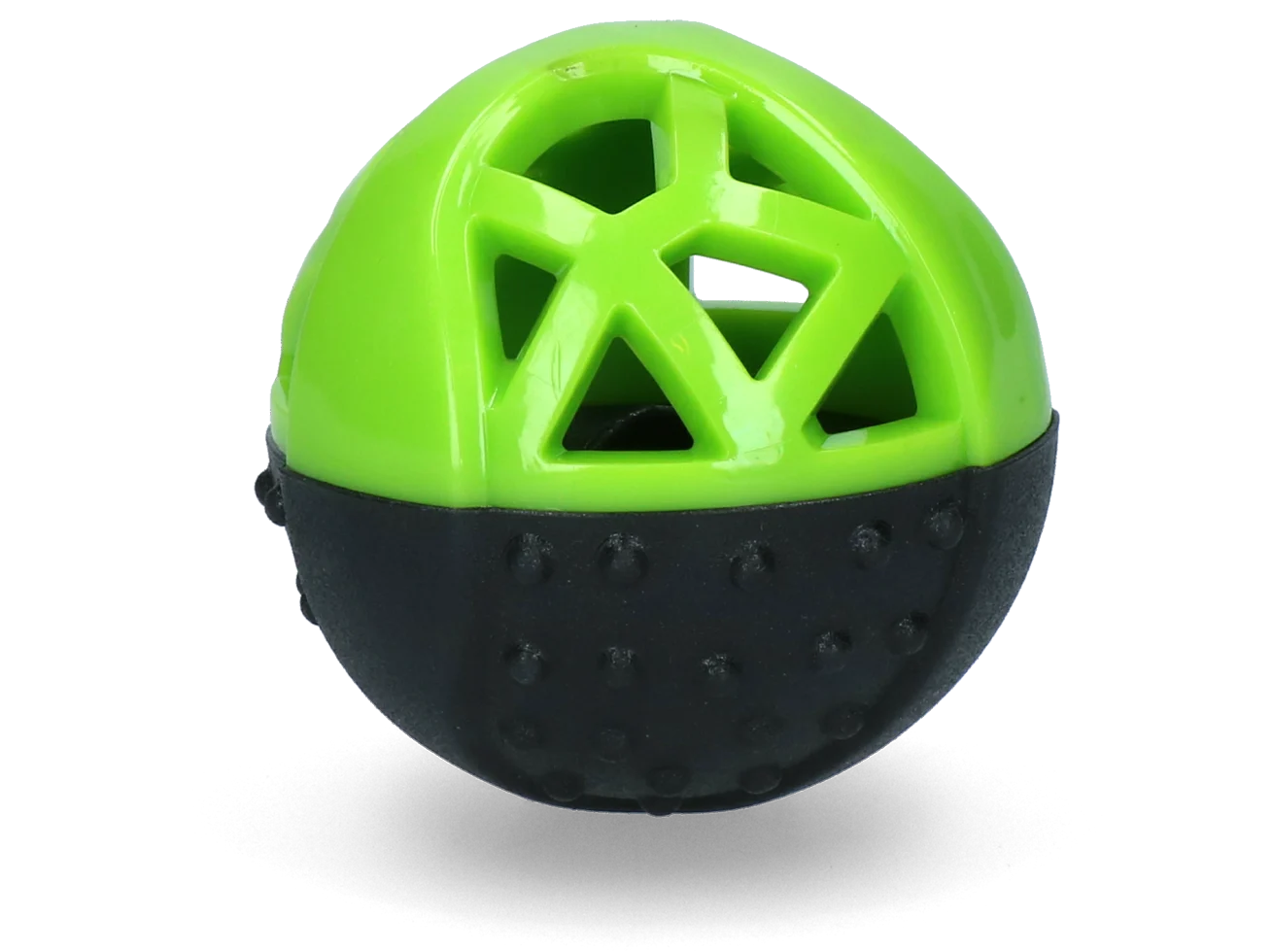 Palla porta snack in gomma con squeaker, verde – Dog Comets Moonstone - immagine 2