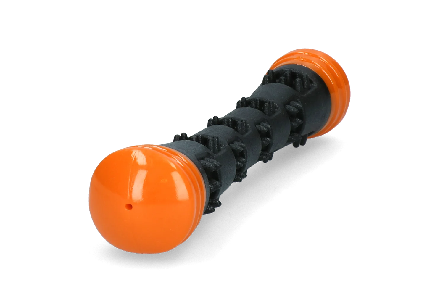Bastone da riporto in gomma con squeaker, S 23 cm, arancione – Dog Comets Meteor - immagine 2