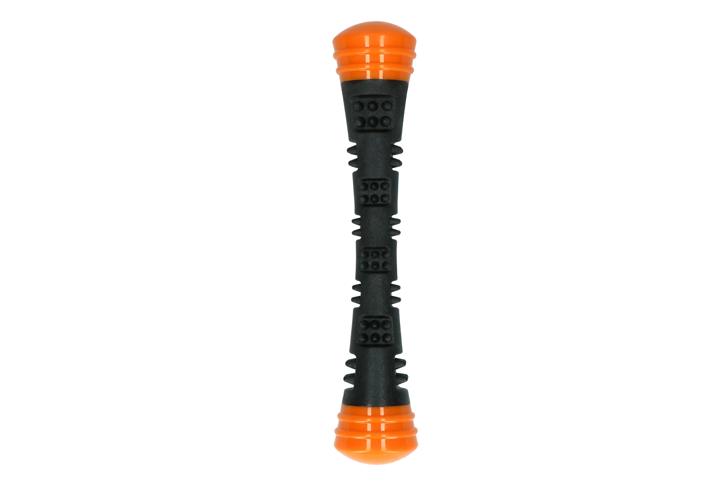 Bastone da riporto in gomma con squeaker, L 32 cm, arancione – Dog Comets Meteor - immagine 2