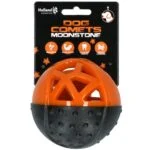 Palla per snack in gomma con squeaker, arancione – Dog Comets Moonstone