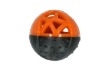Palla per snack in gomma con squeaker, arancione – Dog Comets Moonstone - immagine 2