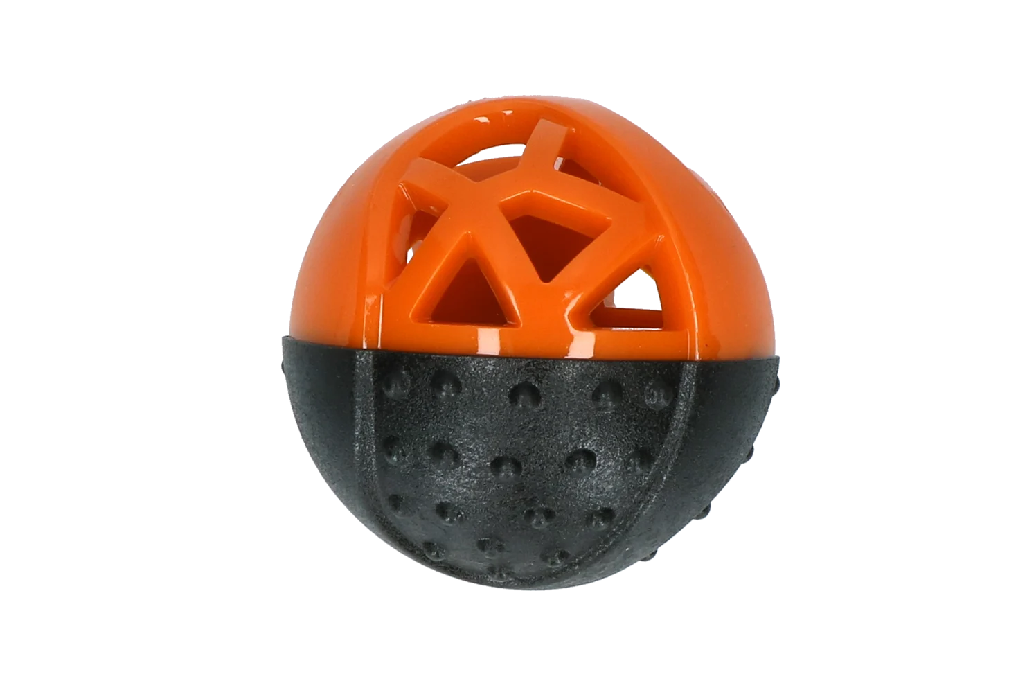 Palla per snack in gomma con squeaker, arancione – Dog Comets Moonstone - immagine 2