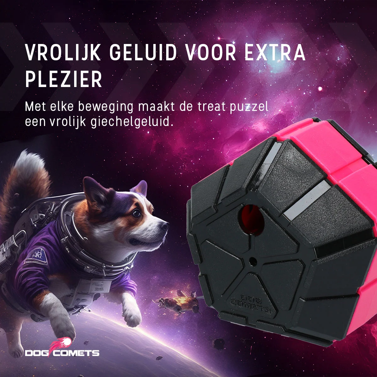 Palla puzzle per cani con parti girevoli – Dog Comets Treat Puzzle - immagine 5