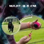 Palla per cani con cordicella riavvolgibile rosa – Dog Comets Blazar Jet - immagine 5