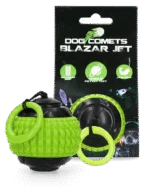 Palla per cani con cordino retrattile verde – Dog Comets Blazar Jet