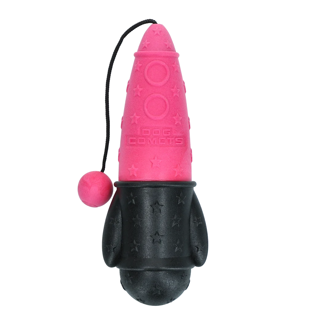 Gioco da riporto con corda, galleggiante, Ø 65 x 235 mm, Rosa – Dog Comets Bobber Rocket - immagine 2