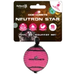 Pallina da tennis per cani con fischietto S, Ø 5 cm, Rosa – Dog Comets Neutron Star