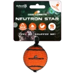 Palla da tennis per cani con squeaker S, Ø 5 cm, arancione – Dog Comets Neutron Star