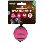 Pallina da tennis per cani galleggiante rosa S, Ø 5 cm – Dog Comets Starlight