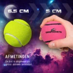 Pallina da tennis per cani galleggiante rosa S, Ø 5 cm – Dog Comets Starlight - immagine 6