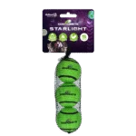 Palla da tennis per cani, galleggiante, verde S, Ø 5 cm, 3 pezzi – Dog Comets Starlight