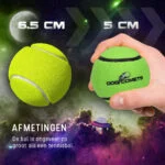 Pallina da tennis per cani, galleggiante, Ø 5 cm, verde – Dog Comets Starlight - immagine 6