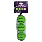 Pallina da tennis galleggiante per cani, Ø 6 cm, verde, 3 pezzi – Dog Comets Starlight