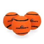 Palline da tennis per cani con squeaker M, Ø 6 cm, arancioni, 3 pezzi – Dog Comets Neutron Star - immagine 3