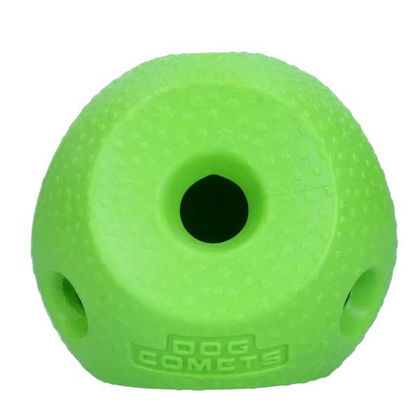 Palla portasnack per cani in gomma TPR, verde – Dog Comets Treat Lock Ball