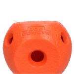 Palla porta snack per cani in gomma TPR, arancione – Dog Comets Treat Lock Ball - immagine 2
