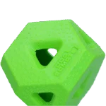 Cubo port snack in gomma TPR per snack e stick da masticare, verde – Dog Comets Treat Lock Cube - immagine 2