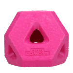 Cubo port snack in gomma TPR per snack e bastoncini da masticare, rosa – Dog Comets Treat Lock Cube