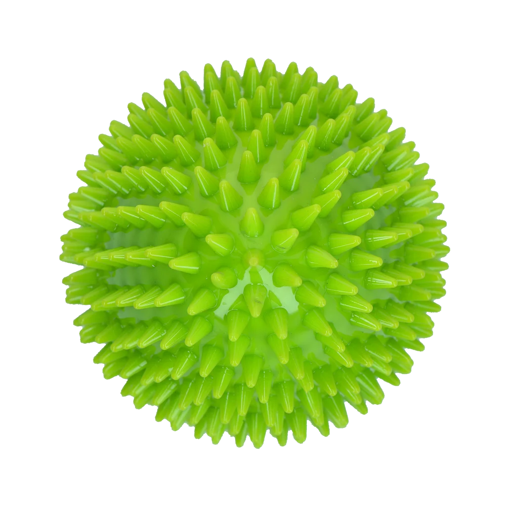 Gioco da riporto a forma di uovo con squeaker e punte, verde L, Ø 100 x 150 mm – Dog Comets Cosmic Egg - immagine 3