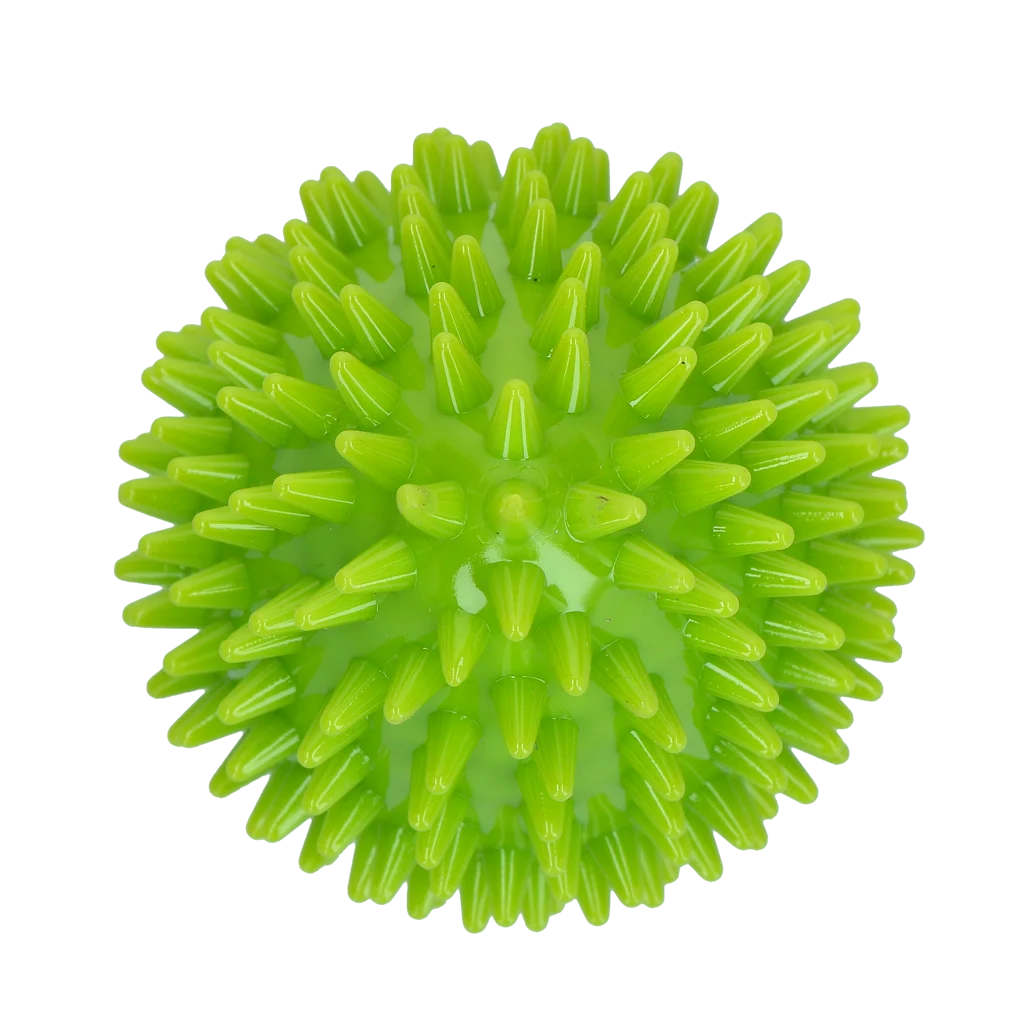 Gioco da riporto a forma di uovo con squeaker e punte, verde M, Ø 80 x 110 mm – Dog Comets Cosmic Egg - immagine 3
