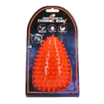 Gioco da riporto a forma d’uovo con squeaker e spuntoni, arancione L, Ø 100 x 150 mm – Dog Comets Cosmic Egg