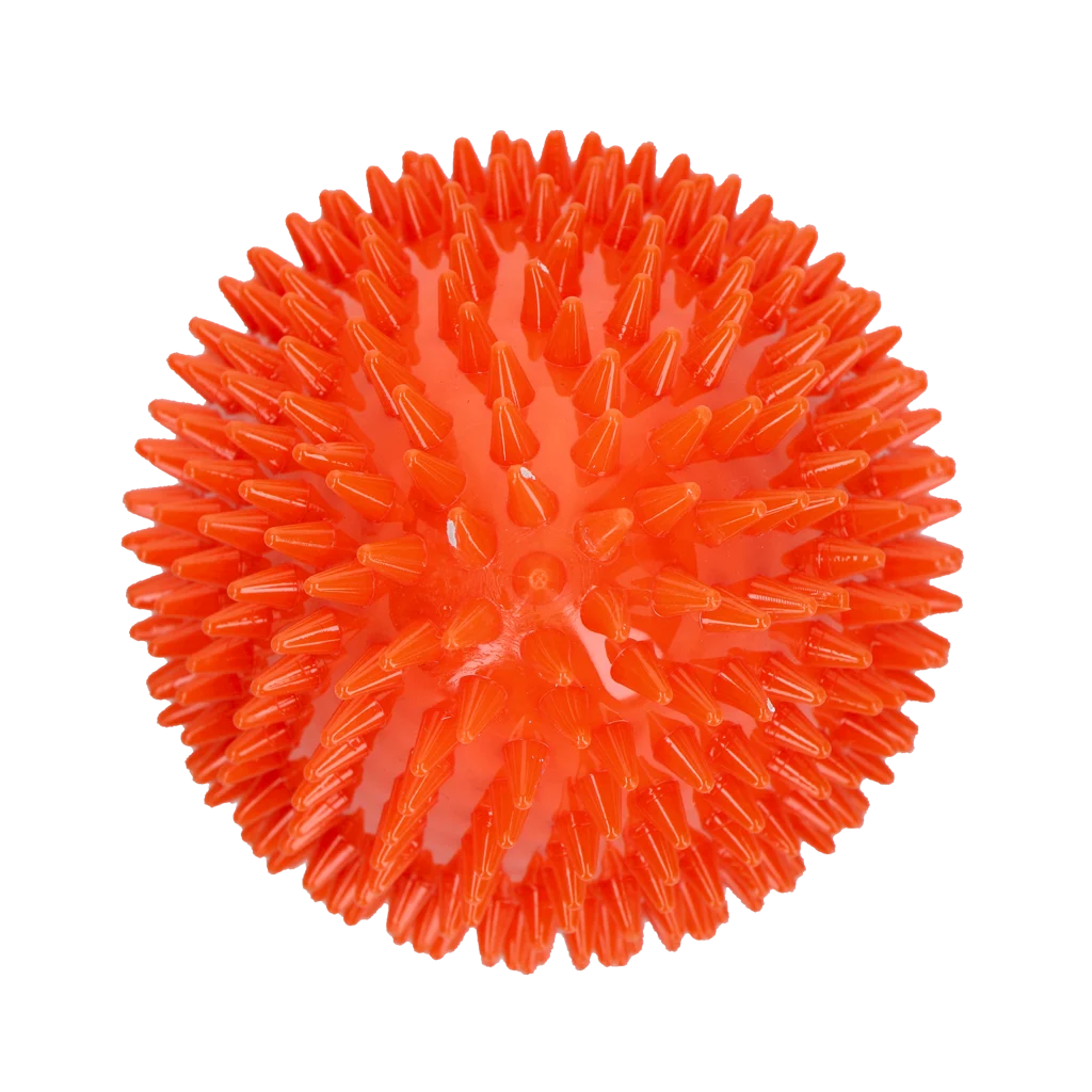 Gioco da riporto a forma d’uovo con squeaker e spuntoni, arancione L, Ø 100 x 150 mm – Dog Comets Cosmic Egg - immagine 3