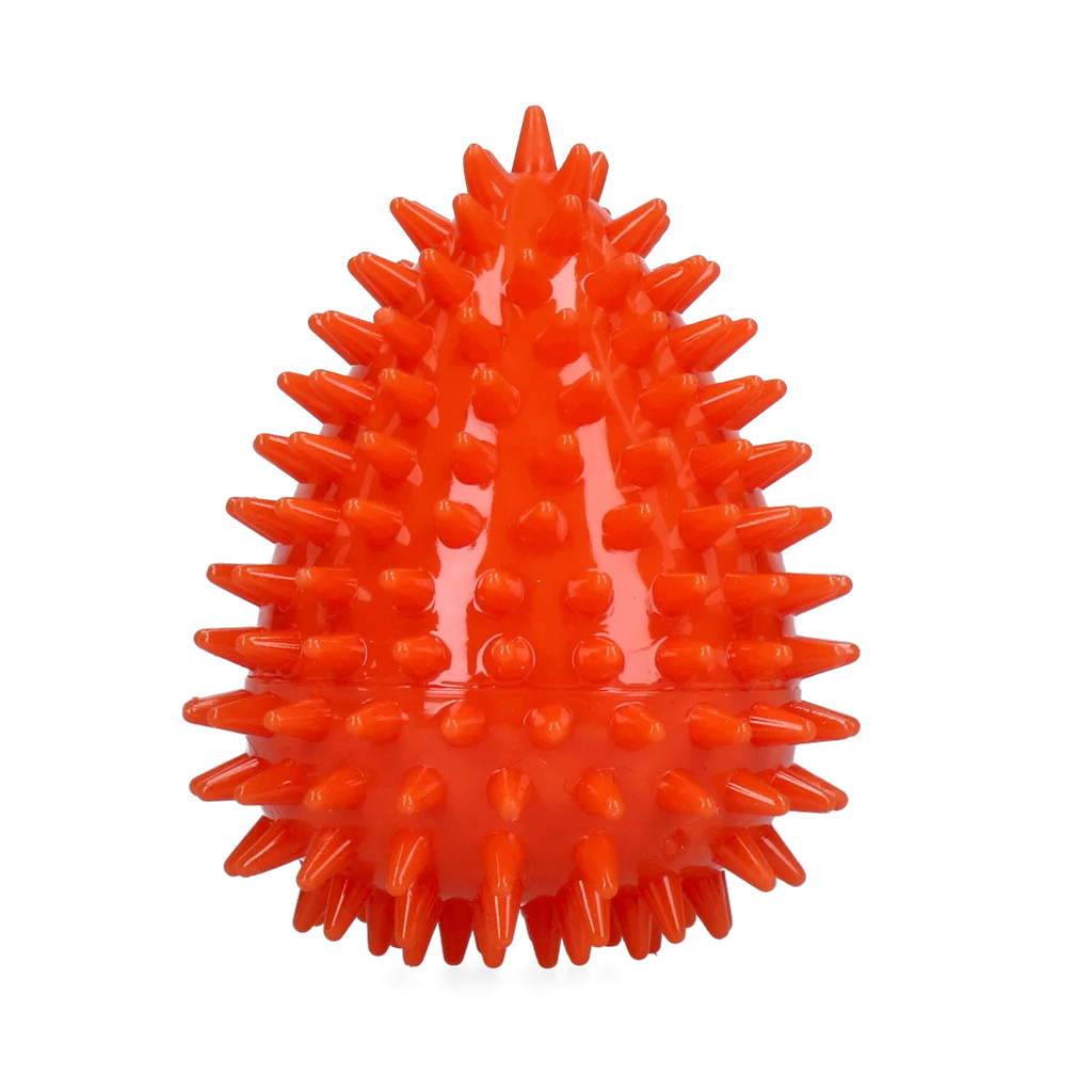 Gioco da riporto a forma d’uovo con squeaker e spuntoni, arancione M, Ø 80 x 110 mm – Dog Comets Cosmic Egg - immagine 2