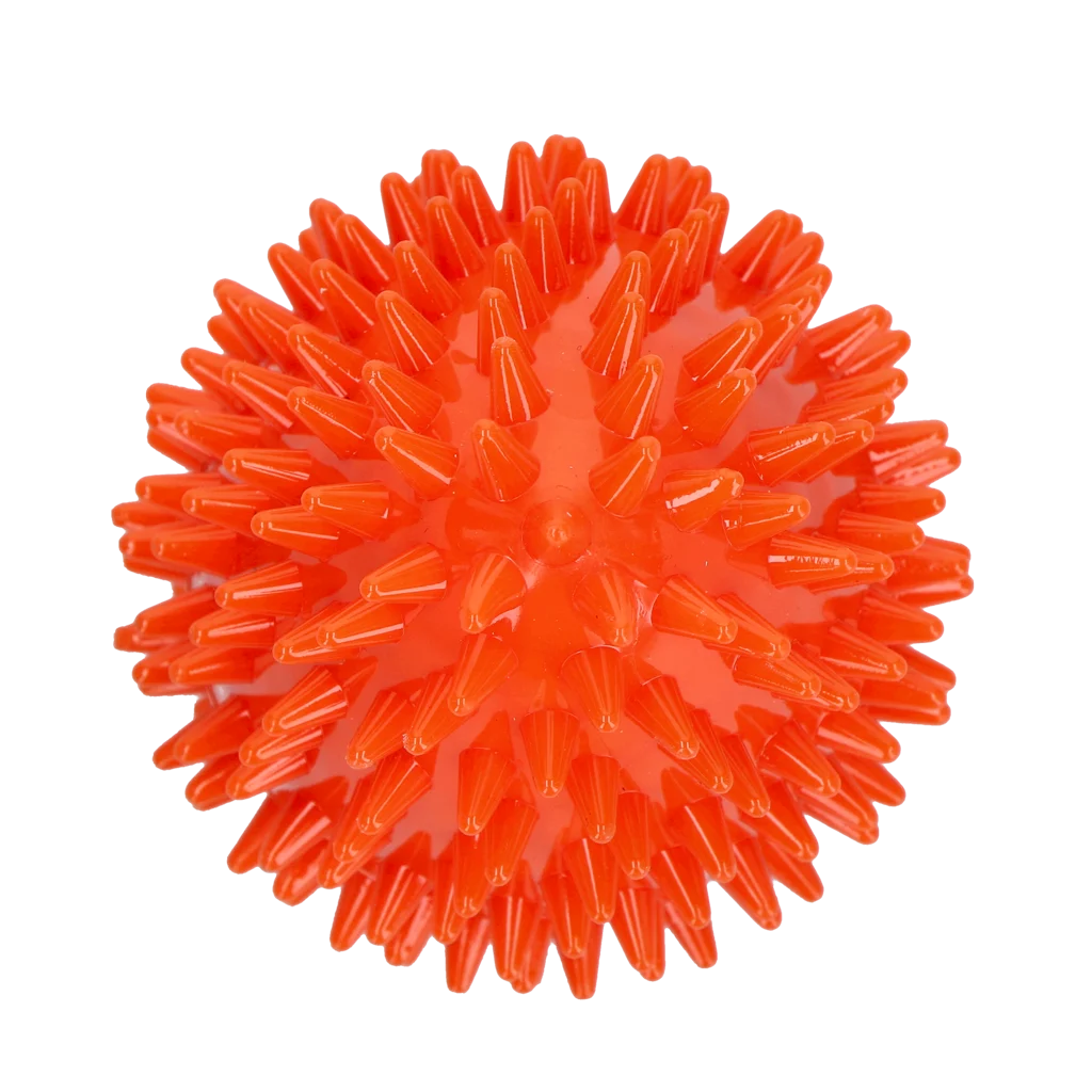Gioco da riporto a forma d’uovo con squeaker e spuntoni, arancione M, Ø 80 x 110 mm – Dog Comets Cosmic Egg - immagine 3