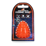 Gioco da riporto a forma di uovo con squeaker e punte, Arancione S, Ø 50 x 60 mm – Dog Comets Cosmic Egg