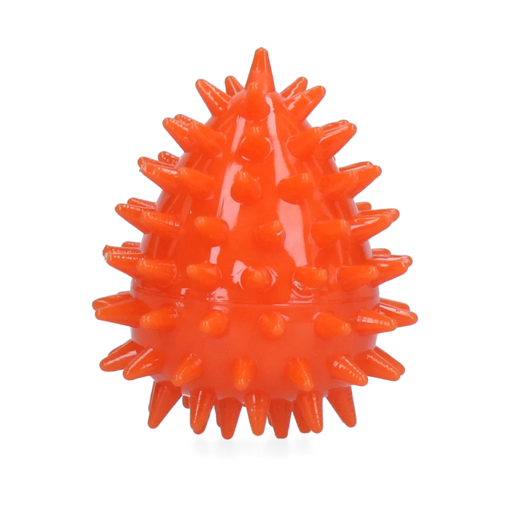 Gioco da riporto a forma di uovo con squeaker e punte, Arancione S, Ø 50 x 60 mm – Dog Comets Cosmic Egg - immagine 2