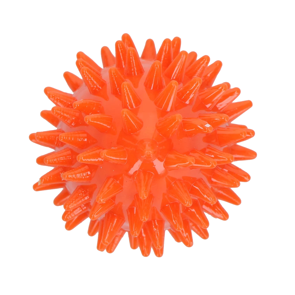 Gioco da riporto a forma di uovo con squeaker e punte, Arancione S, Ø 50 x 60 mm – Dog Comets Cosmic Egg - immagine 3
