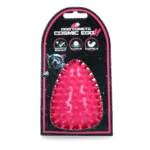Gioco da riporto a forma di uovo con squeaker e rilievi, rosa M, Ø 80 x 110 mm – Dog Comets Cosmic Egg
