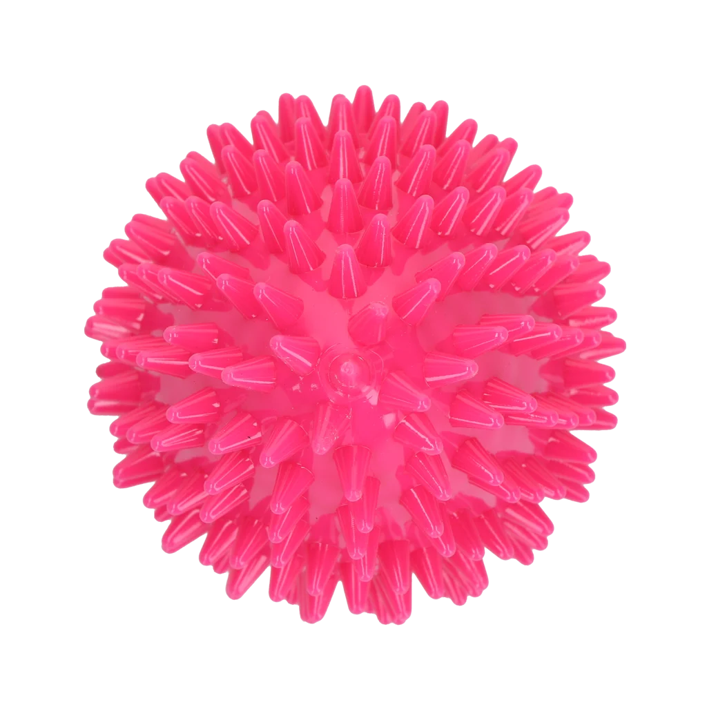 Gioco da riporto a forma di uovo con squeaker e rilievi, rosa M, Ø 80 x 110 mm – Dog Comets Cosmic Egg - immagine 3