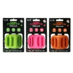 Cubo porta snack in gomma naturale, rimbalzante, arancione, 5,5 x 5,5 cm – Dog Comets Pollux - immagine 2
