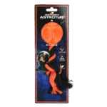 Palla per cani con corda da masticare, 6 cm, arancione – Dog Comets AstroTug