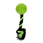 Palla per cani con corda intrecciata, 6 cm, Verde – Dog Comets AstroTug - immagine 2