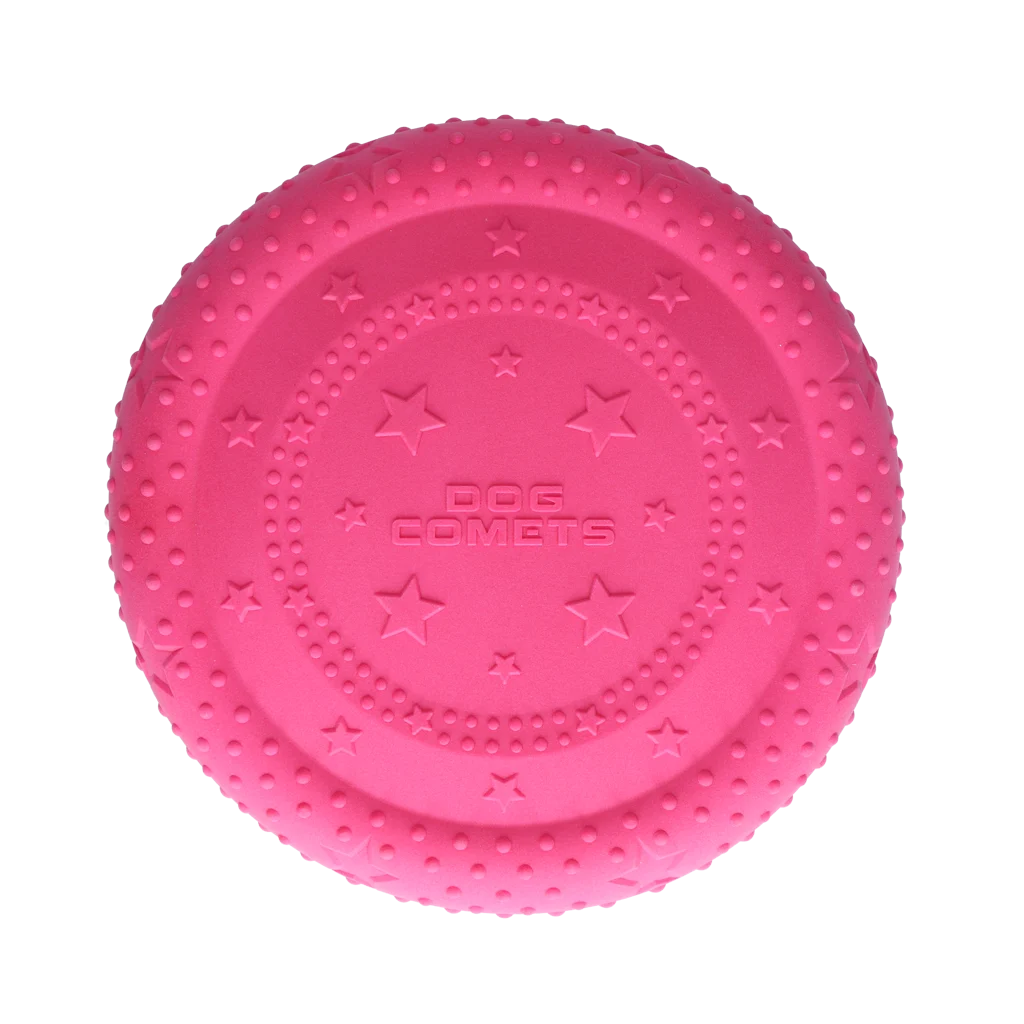 Frisbee per cani in gommapiuma, galleggiante, rosa M – Dog Comets UFO Flyer - immagine 3