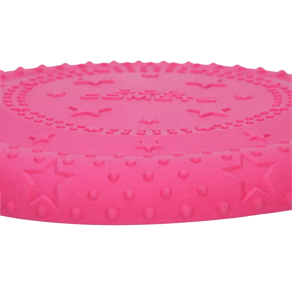 Frisbee per cani in gommapiuma, galleggiante, rosa M – Dog Comets UFO Flyer - immagine 4