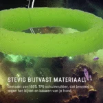 Anello da riporto per cani in gomma espansa, galleggiante, verde M, Ø 19 cm – Dog Comets UFO Ring - immagine 6