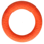 Anello da lancio per cani in gommapiuma, galleggiante, arancione M, Ø 19 cm – Dog Comets UFO Ring - immagine 3