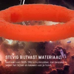 Anello da lancio per cani in gommapiuma, galleggiante, arancione M, Ø 19 cm – Dog Comets UFO Ring - immagine 6