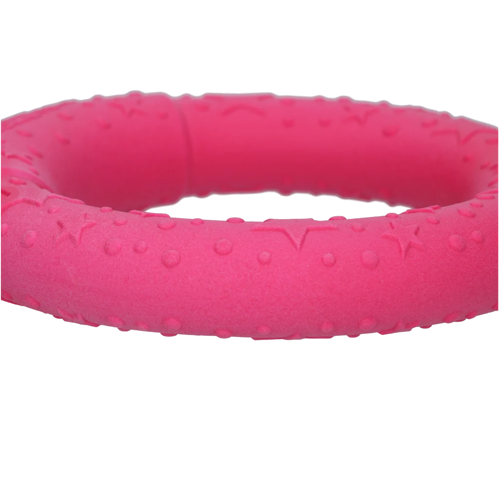 Anello da riporto per cani in gommapiuma, galleggiante, rosa M, Ø 19 cm – Dog Comets UFO Ring - immagine 4