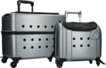 Trolley per cani convertibile in zaino, grigio, 40 x 25 x 31 cm – Compaws Trolley London - immagine 3