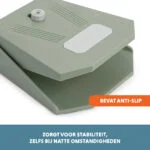 Fontanella con pedale e collegamento per tubo da giardino, verde oliva – Coolpets Splash Water Fountain - immagine 5