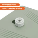 Fontanella con pedale e collegamento per tubo da giardino, verde oliva – Coolpets Splash Water Fountain - immagine 6