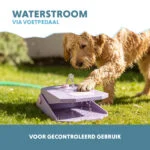 Fontanella con pedale e attacco per canna da giardino, lilla – Coolpets Splash Water Fountain - immagine 4