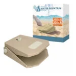 Fontana per cani con pedale e attacco per tubo da giardino, Beige – Coolpets Splash Water Fountain