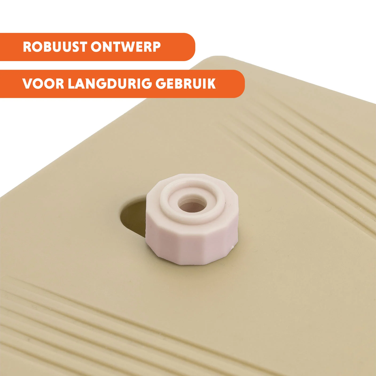 Fontana per cani con pedale e attacco per tubo da giardino, Beige – Coolpets Splash Water Fountain - immagine 6